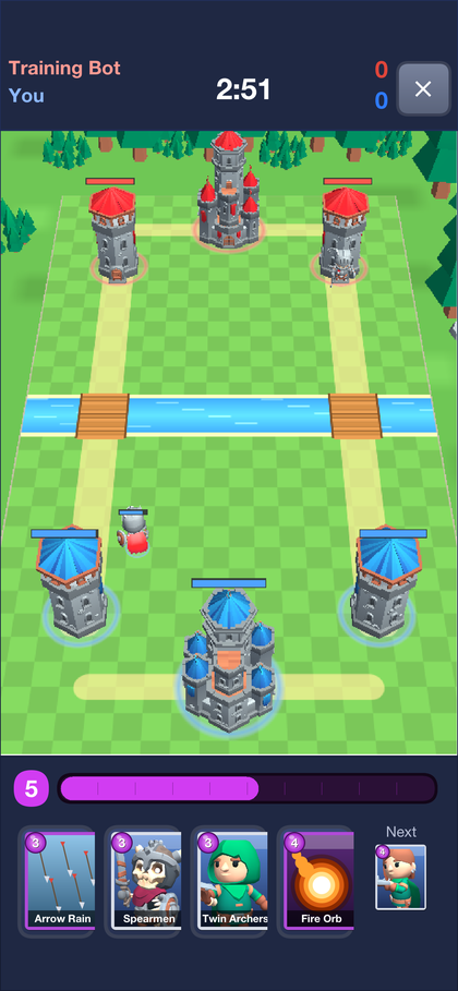Skirmish battle
