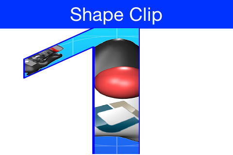 Shape Clipping used to clip the image of duke within the given shape